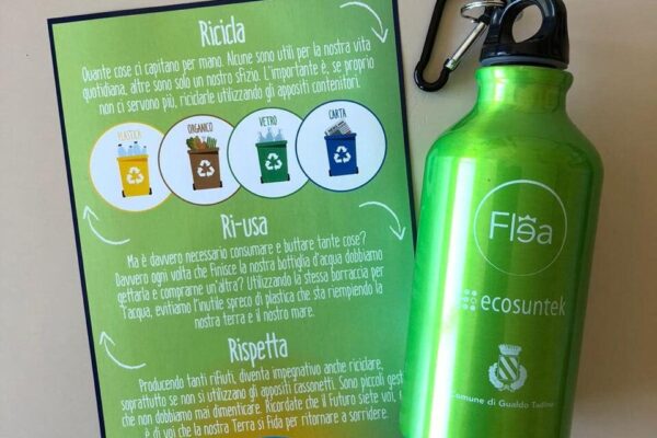 Borracce Universo e volantino