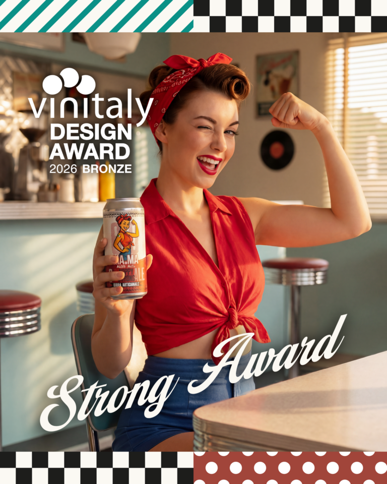 Ma.Ma Pin Up Hoppy Strong Ale vince il Vinitaly Design Award 2026 – Bronze